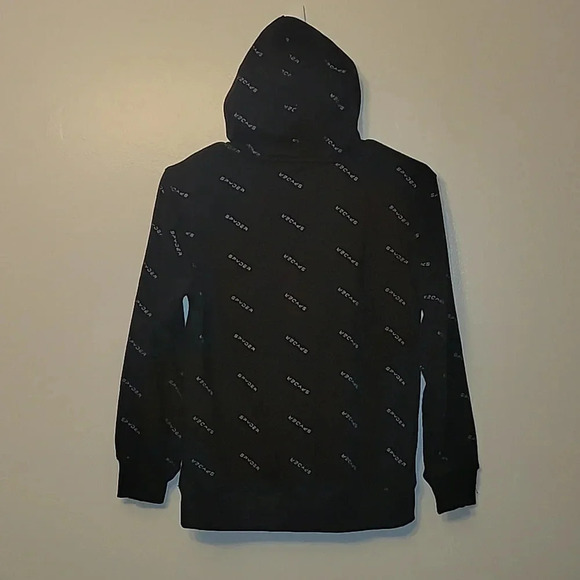 Boys Medium Spyder hoodie sweater black with white spiders LOT J - Picture 6 of 7